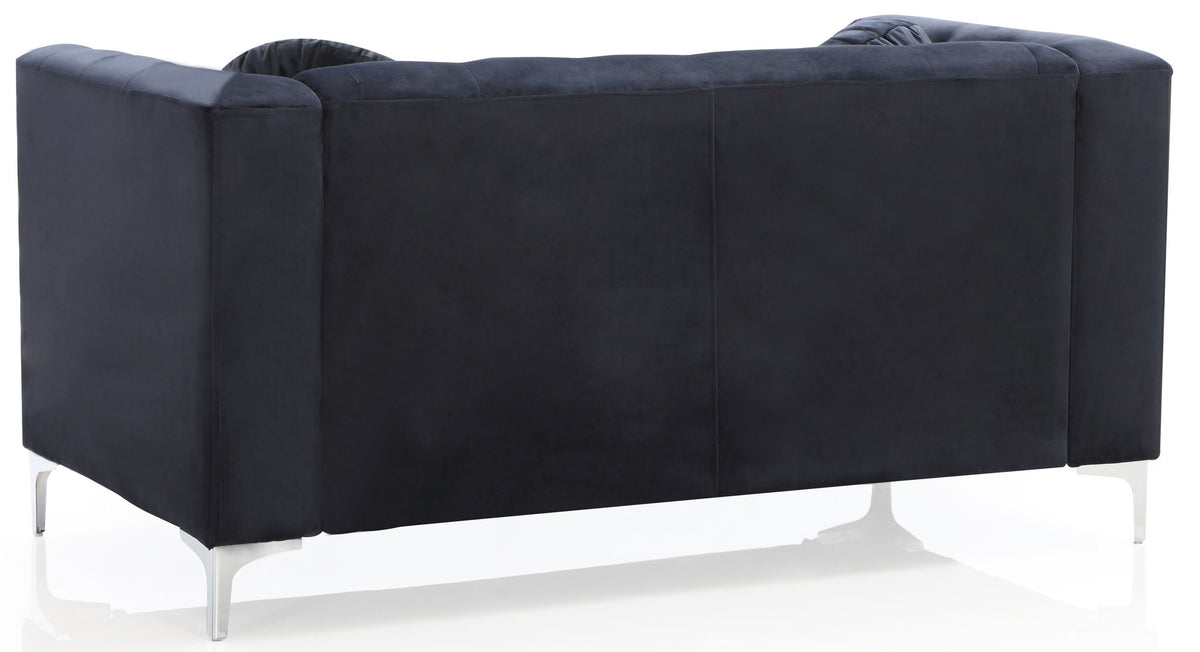 Stylish Sloped Arm Loveseat