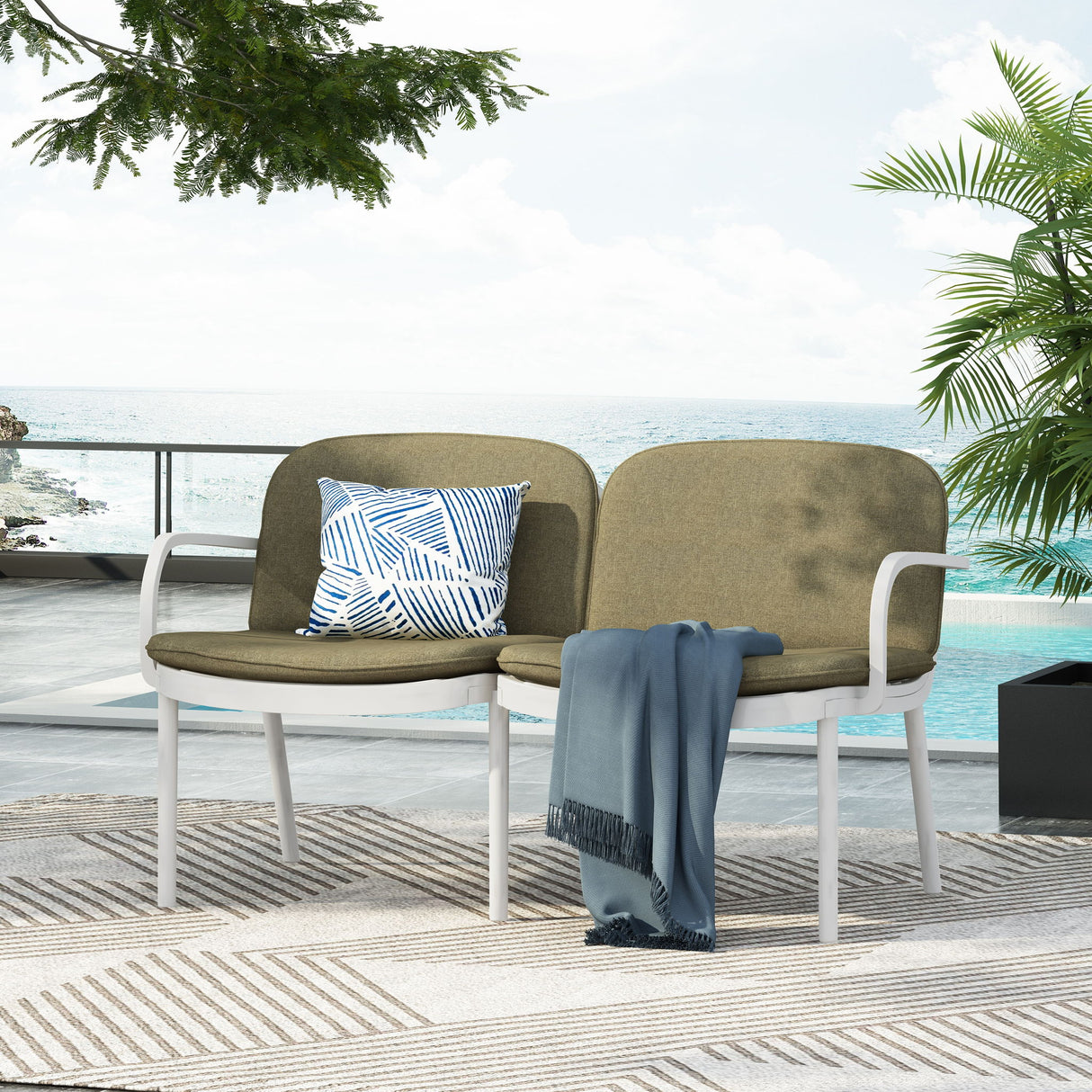 Luna - Outdoor Patio Loveseat