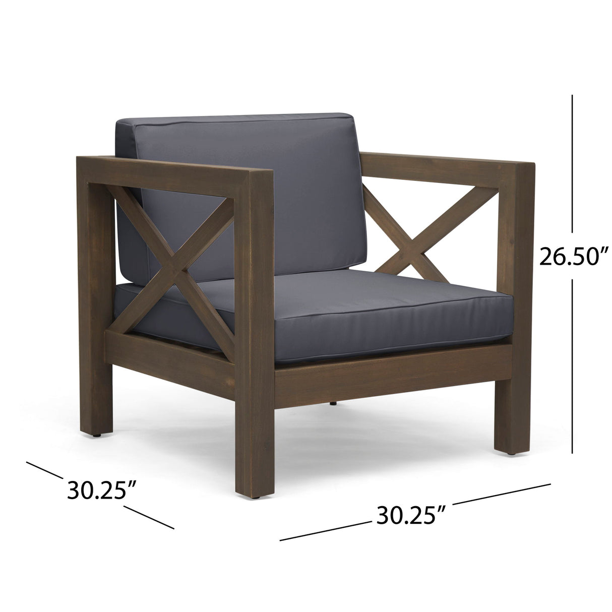 Brava - Mid - Century Modern Club Chair With Water Resistant Cushions