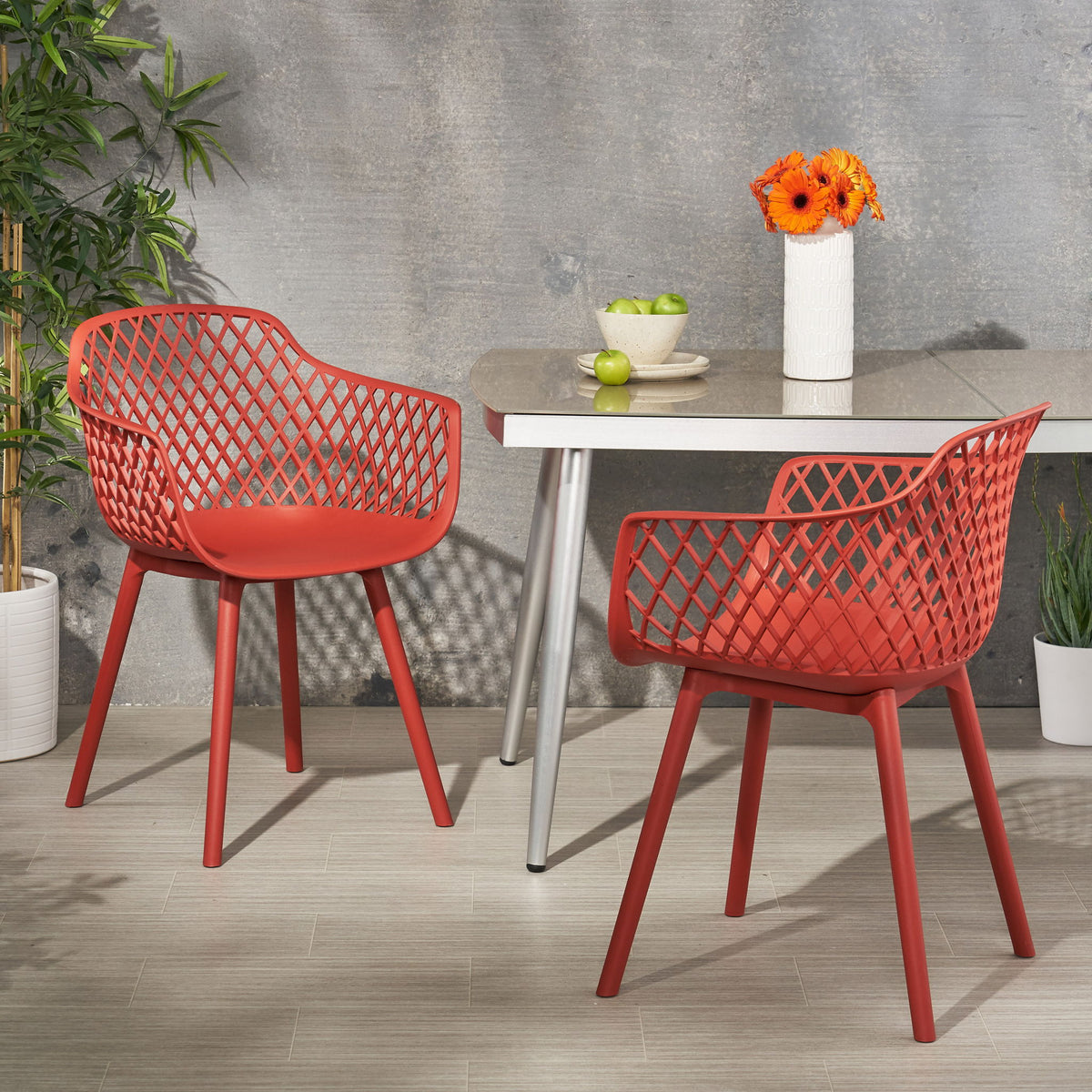 Poppy - Chair (Set of 2) - Red