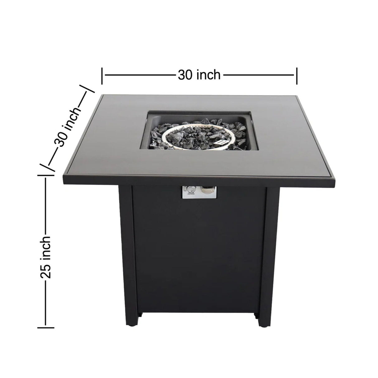 Powdercoated Fire Pit With Top
