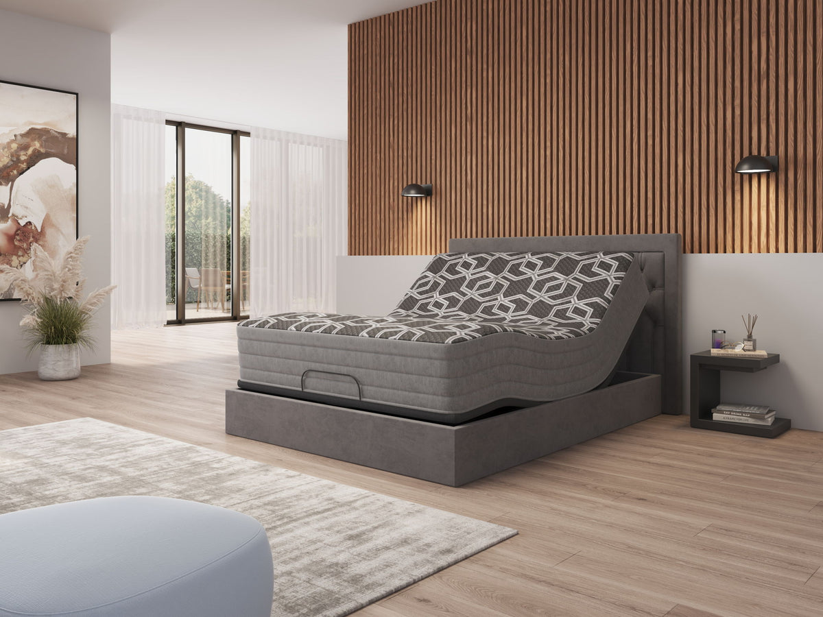 12" Smooth Top Hybrid Medium Plush Mattress - Black - King