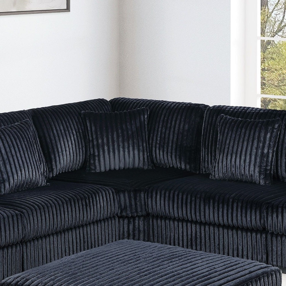 Corner Wedge Chair With Pillow, Living Room Furniture