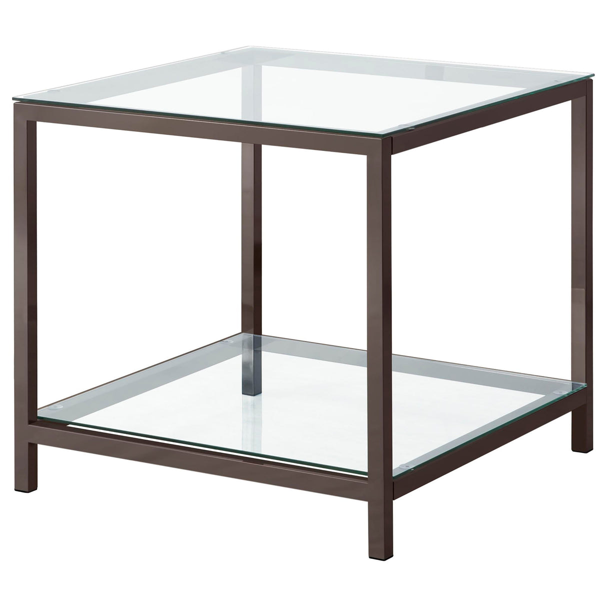 Natasha - 2 Piece Coffee Table Set - Nickel