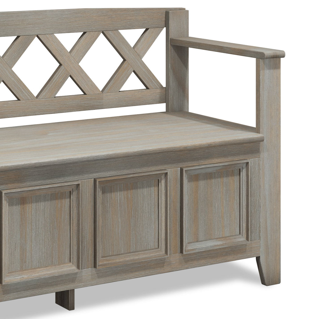 Amherst - Entryway Storage Bench - Light Brown