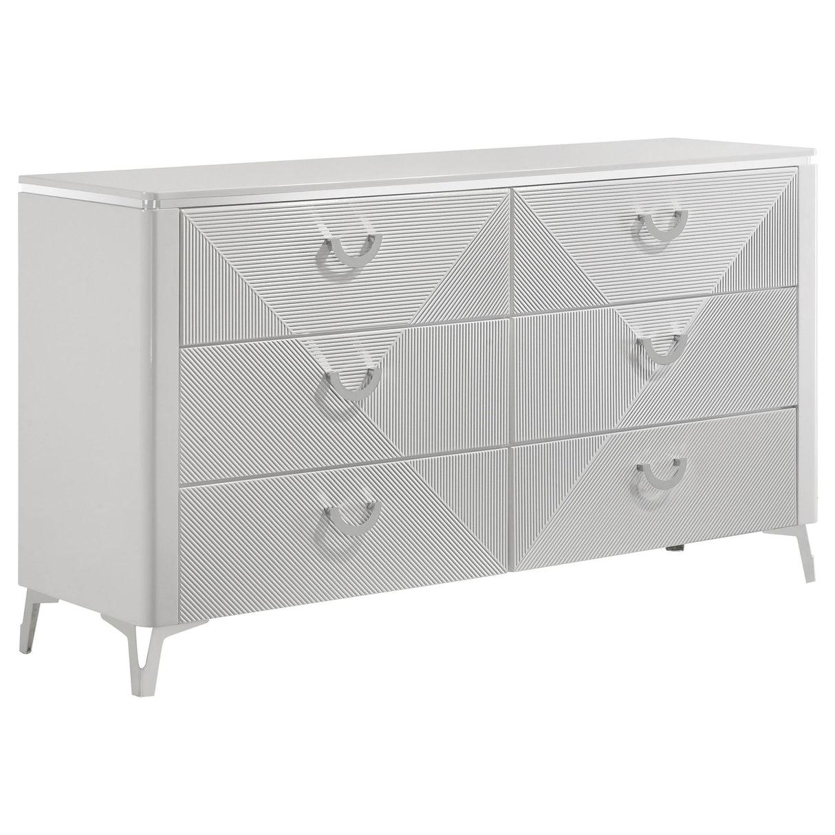 Buckley - 6 Drawer Dresser - Gloss White