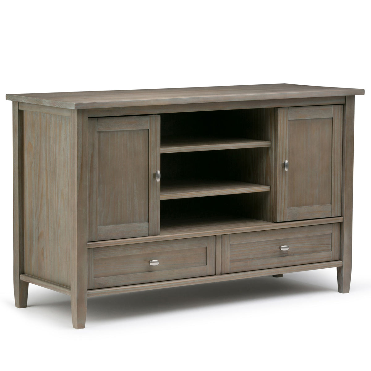 Warm Shaker - TV Media Stand Handcrafted - Light Brown