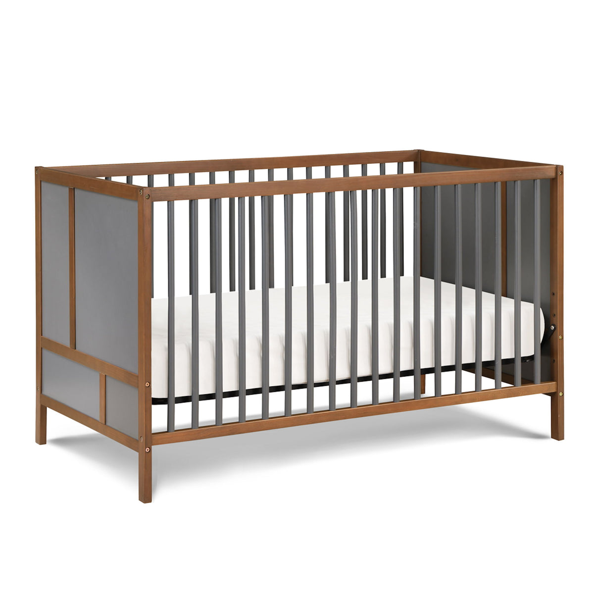 Pixie Finn - 3 In 1 Crib - Walnut Brown