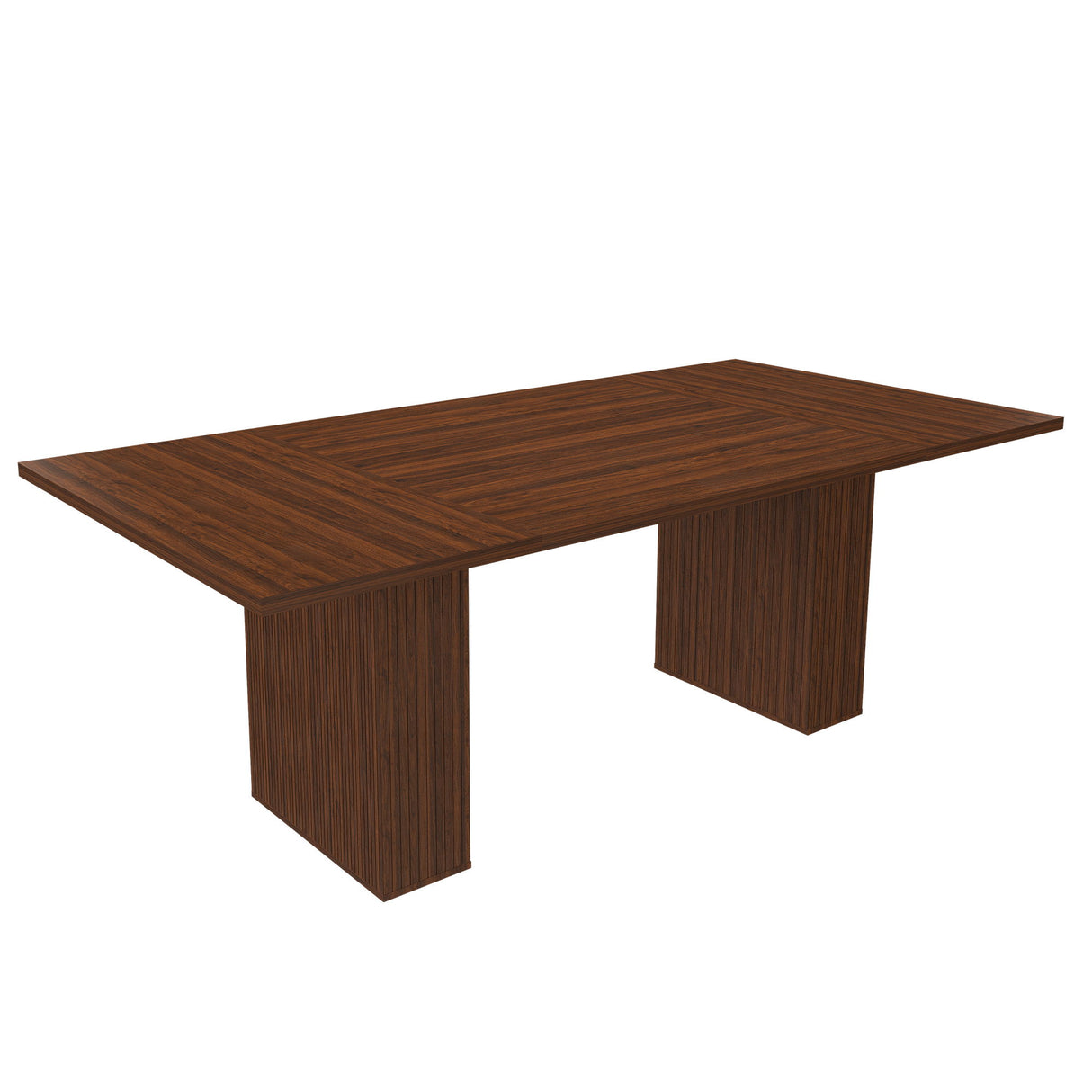 Rectangular Dining Table With Storage Base - Walnut