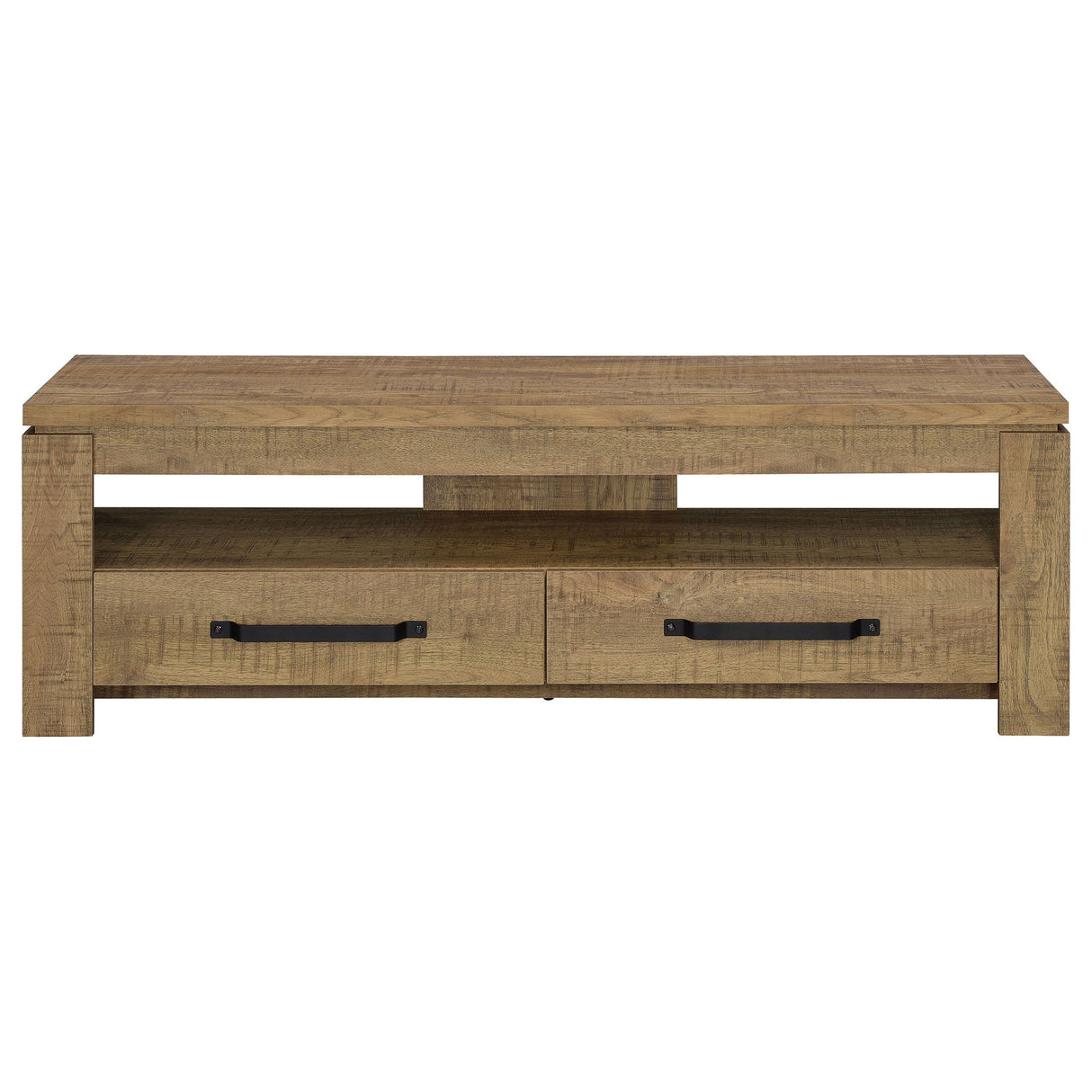 Tesoro - TV Stand With 2 Drawers - Mango Color