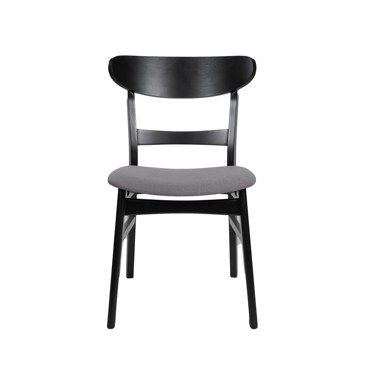 Dining Chair With Upholstered Seat - Dark Gray