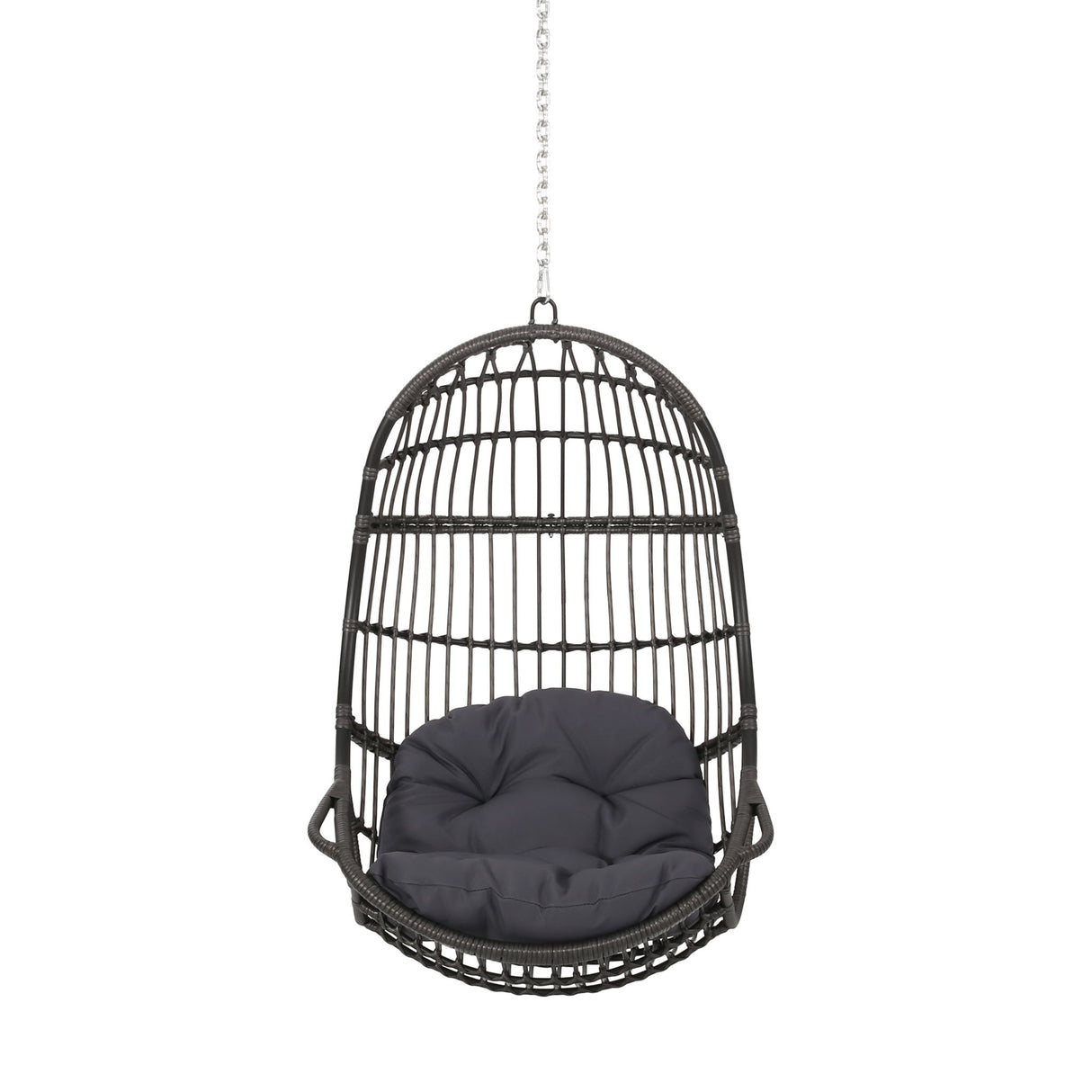 Richards - Outdoor / Indoor Wicker Hanging Chair - Gray