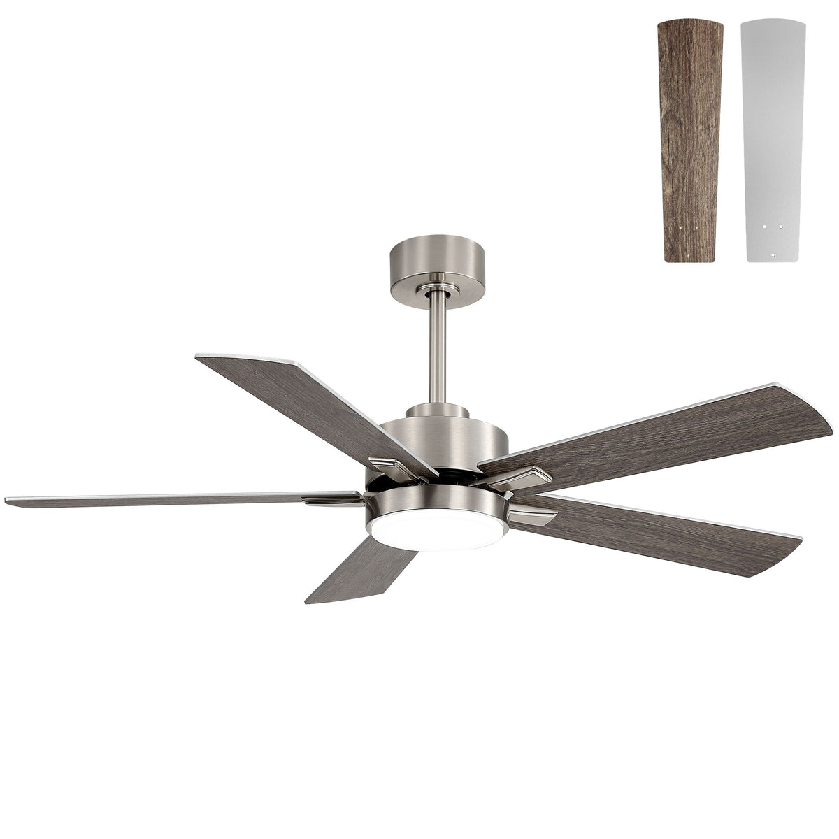 Reversible DC Motor Ceiling Fan With Dimmable LED Light For Living Room
