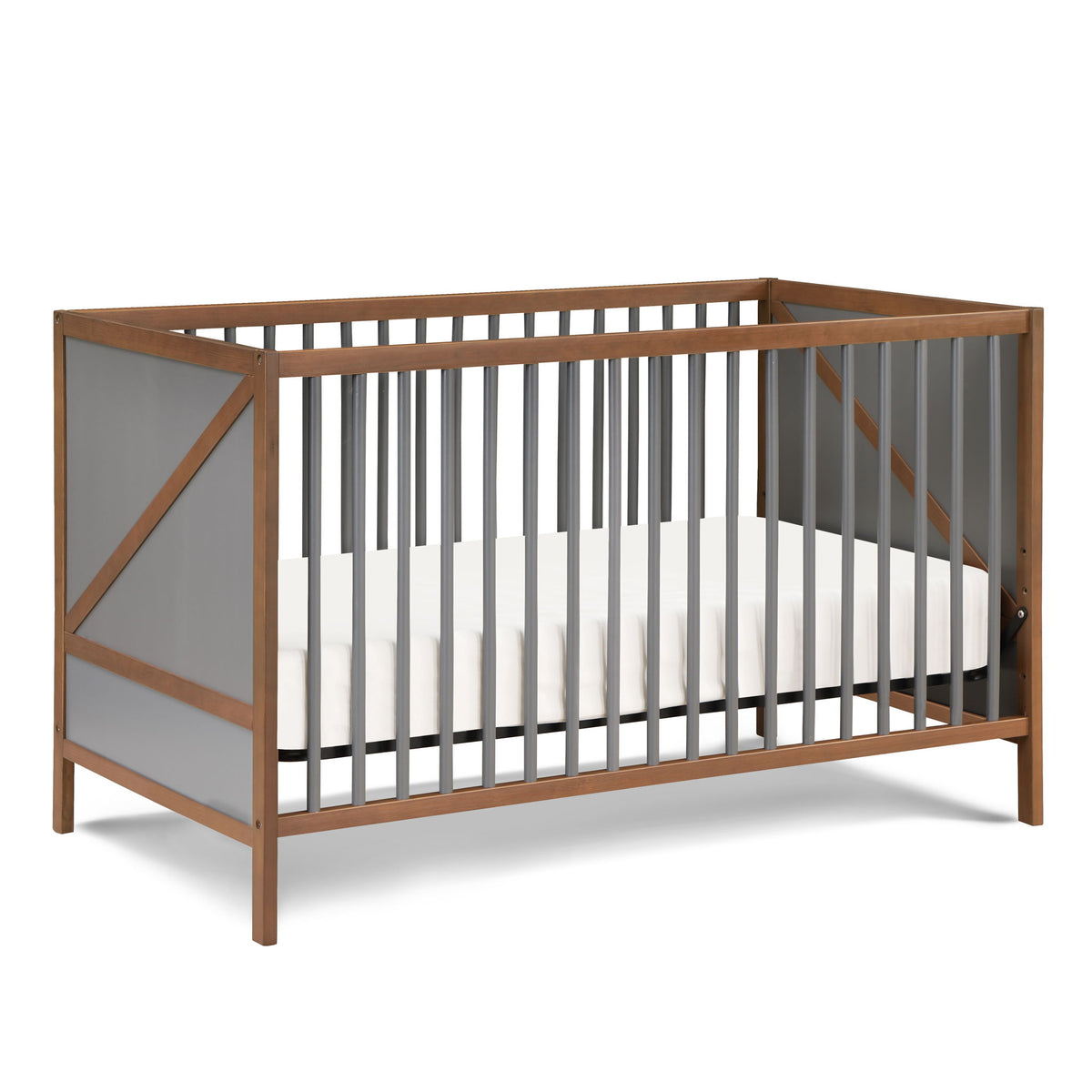 Pixie Zen - 3 In 1 Crib - Walnut Brown