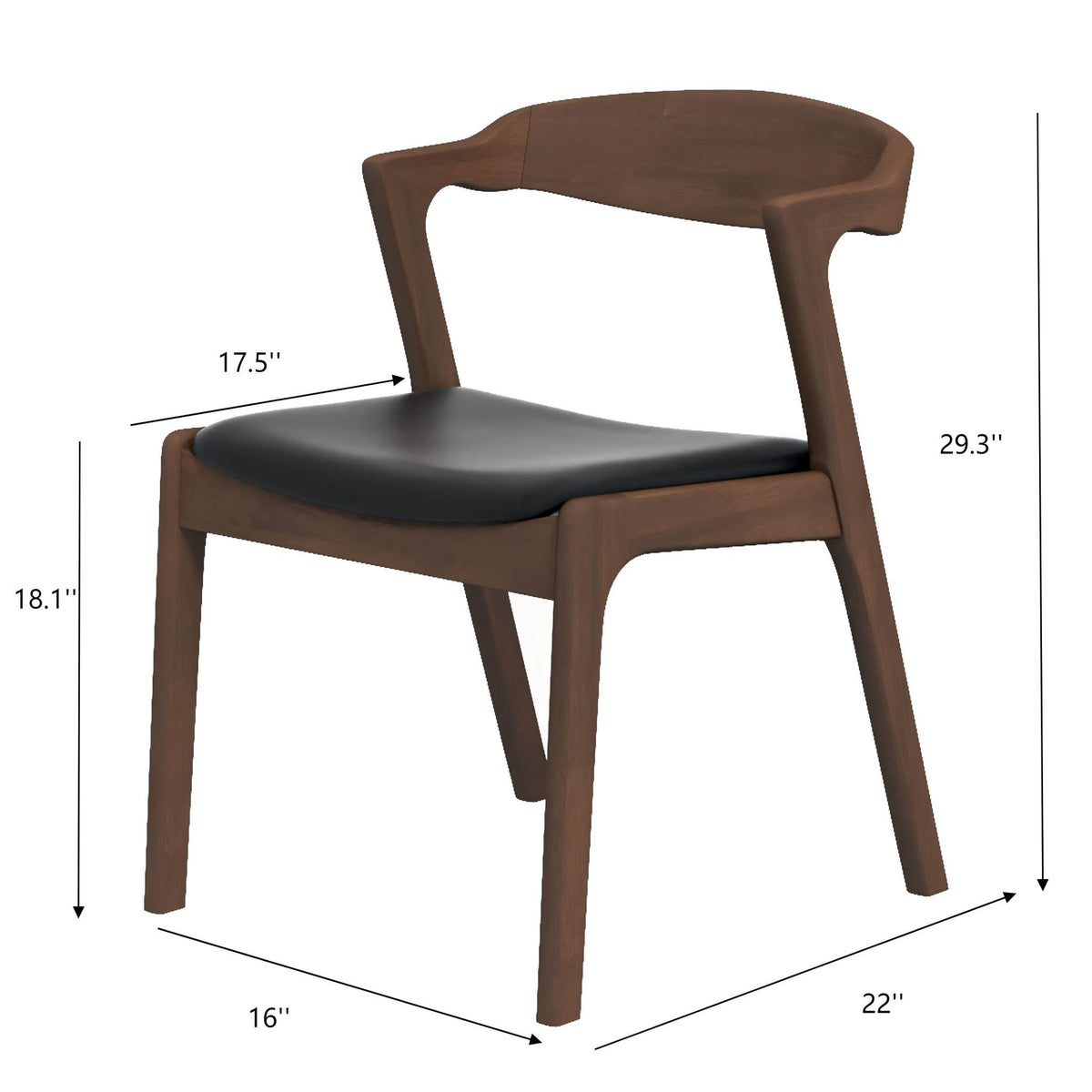 Dakota - Mid-Century Modern Dining Chair (Set of 2)