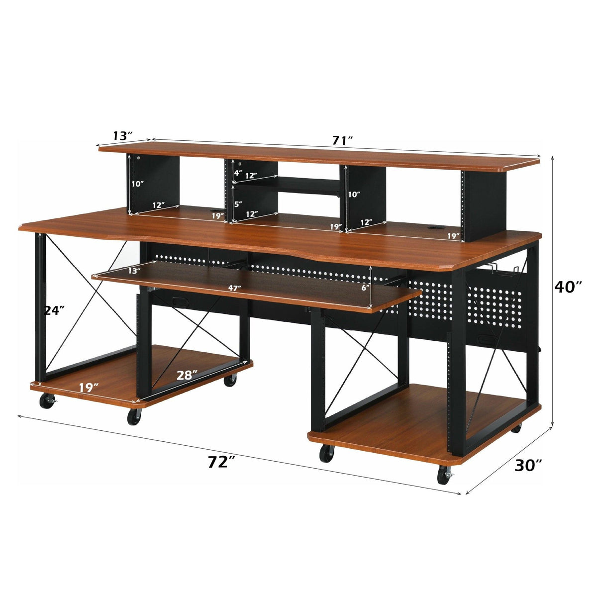 Megara - Music Desk - Black / Cherry