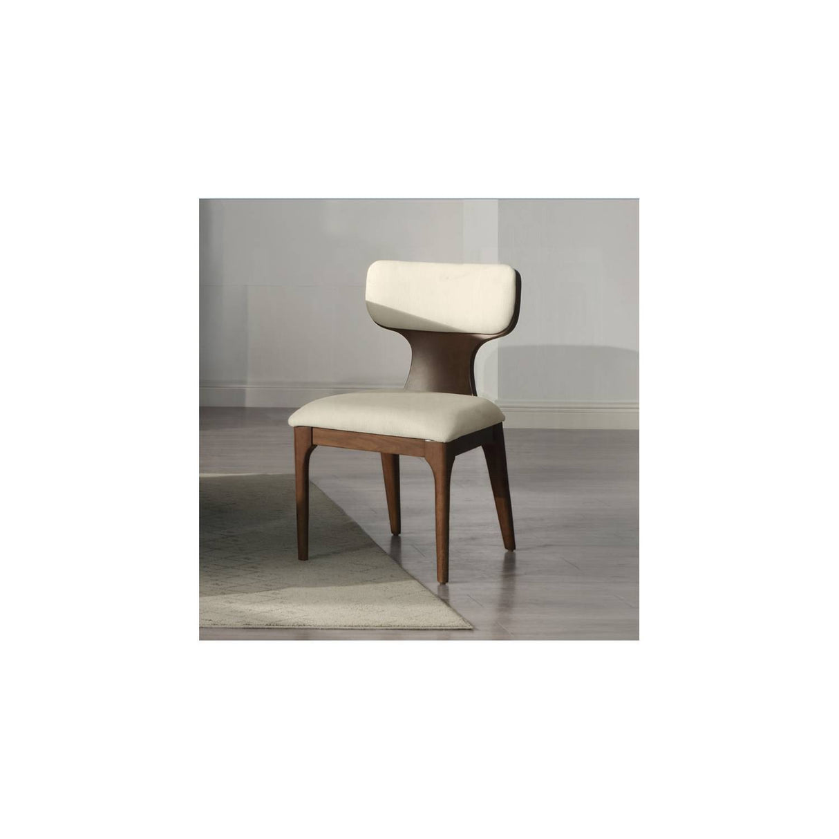 Koen - Side Chair (Set of 2) - Beige / Brown Oak