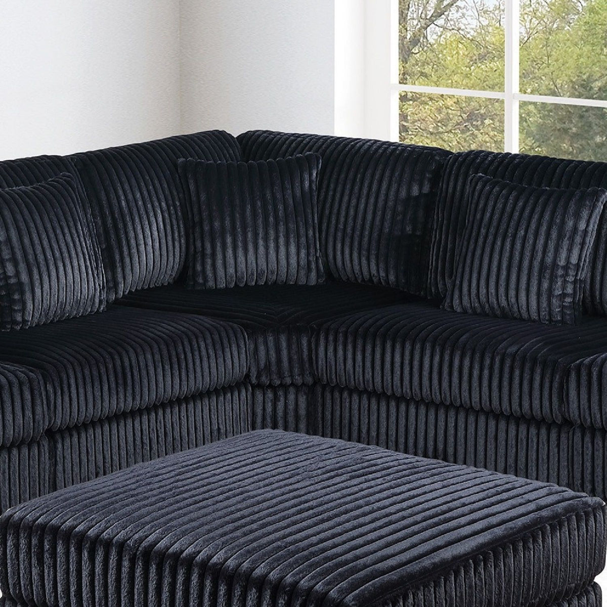 Corner Wedge Chair With Pillow, Living Room Furniture
