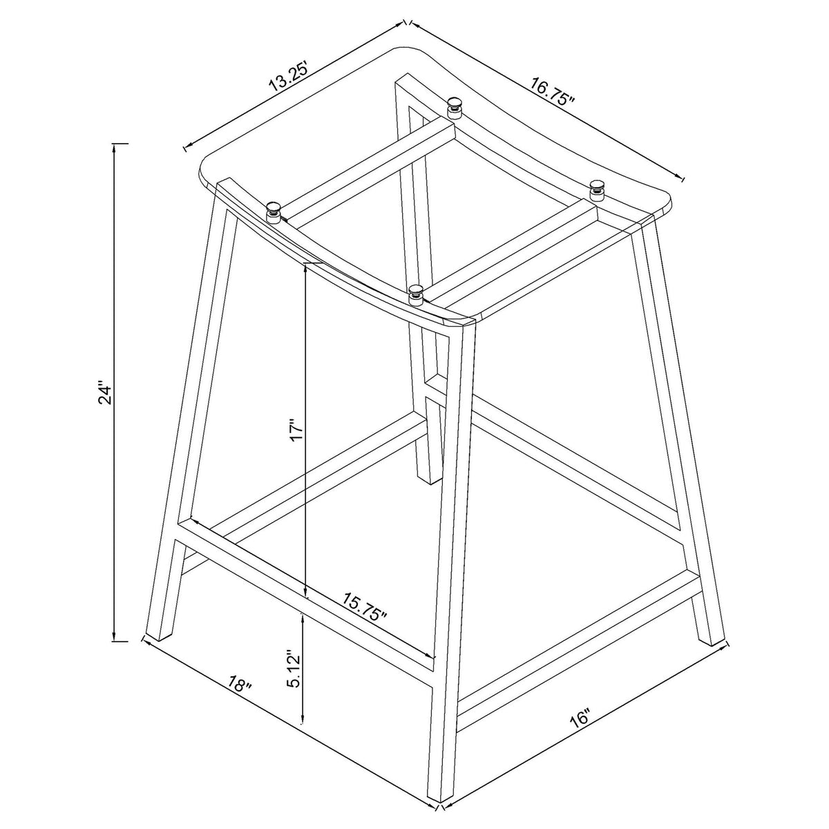 Staten - Backless Stool (Set of 2)