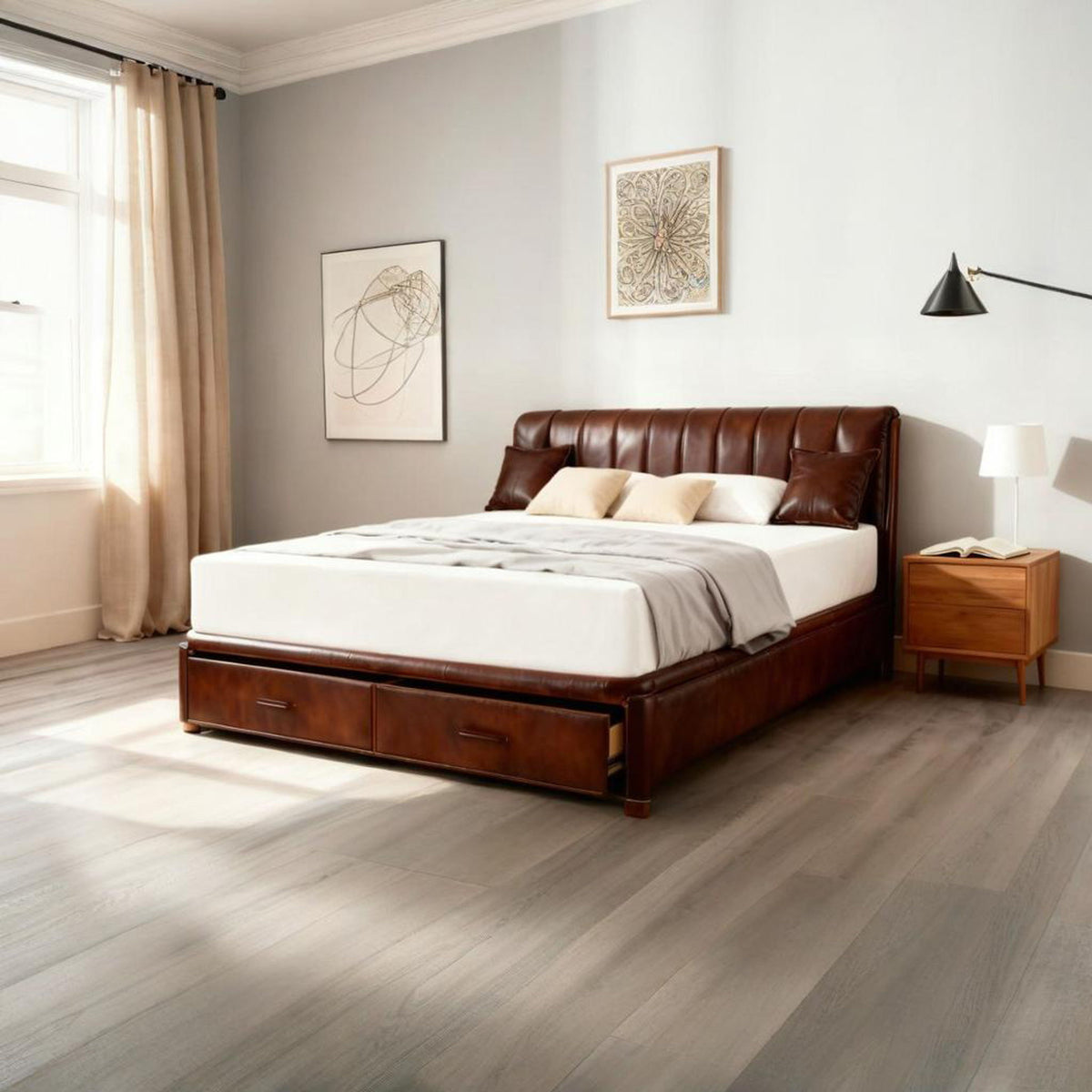 6" Tea Memory Foam Mattress In Box, Fiberglass Free