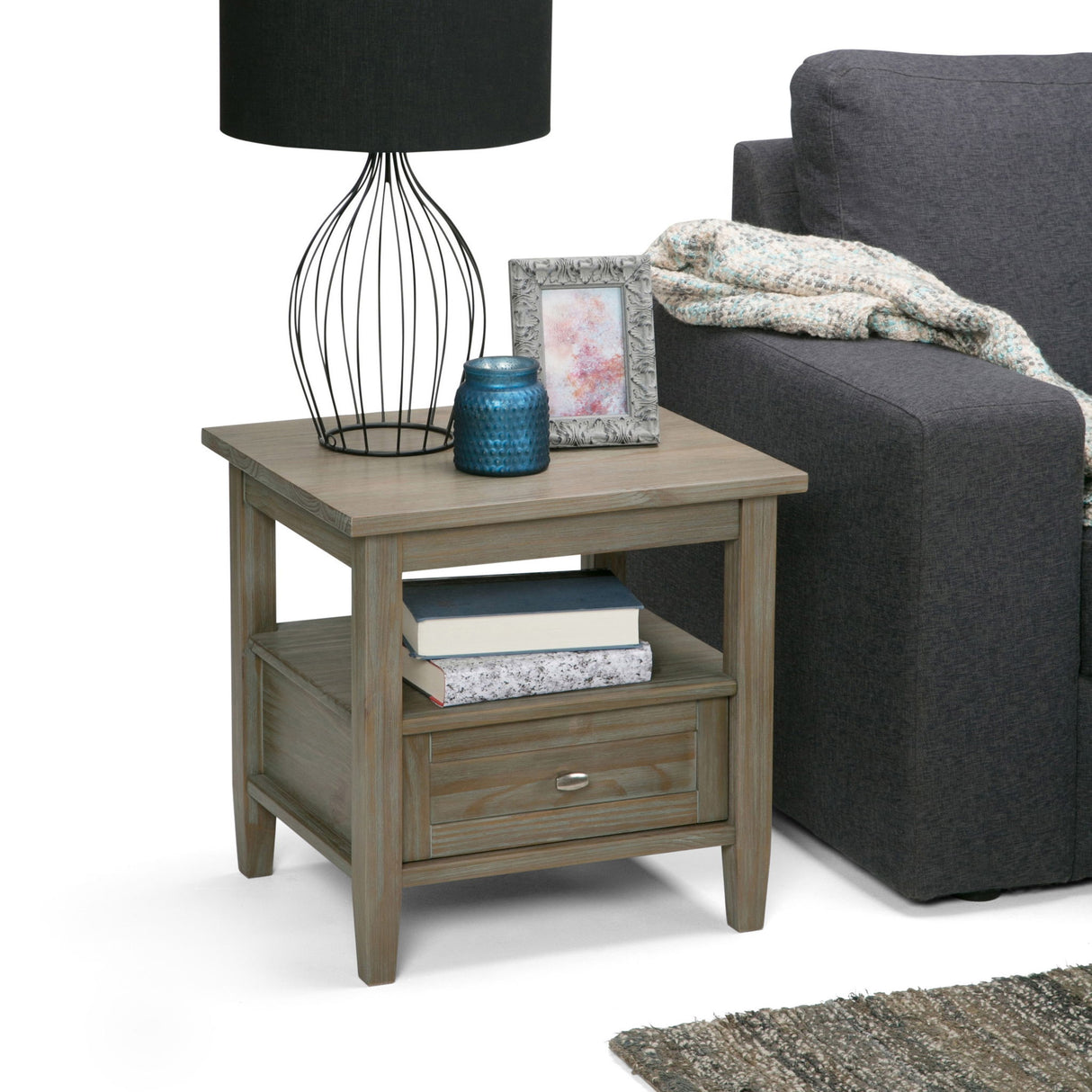 Warm Shaker - End Table - Light Brown