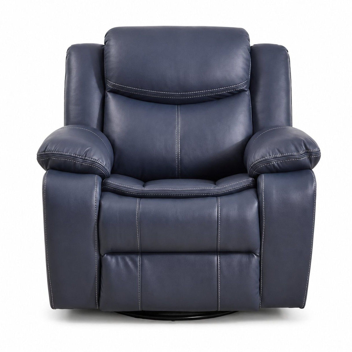 Rocker Recliner Chair With Manual Recline And 360° Swivel Base