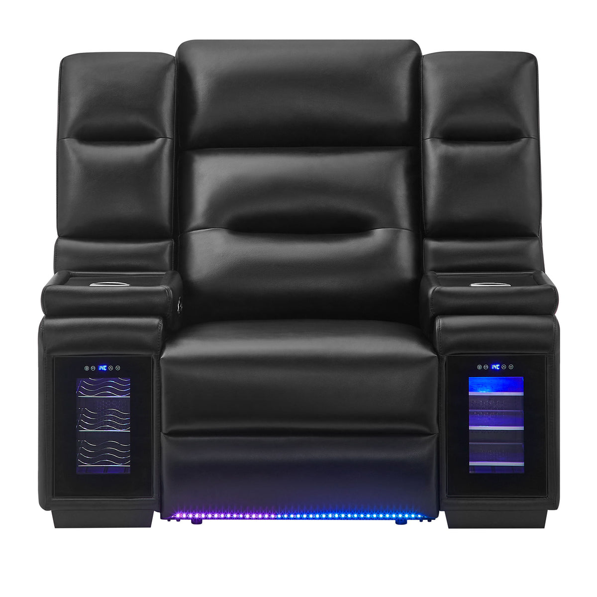 Sinai - Power Recliner With Dual Adjustment - Black