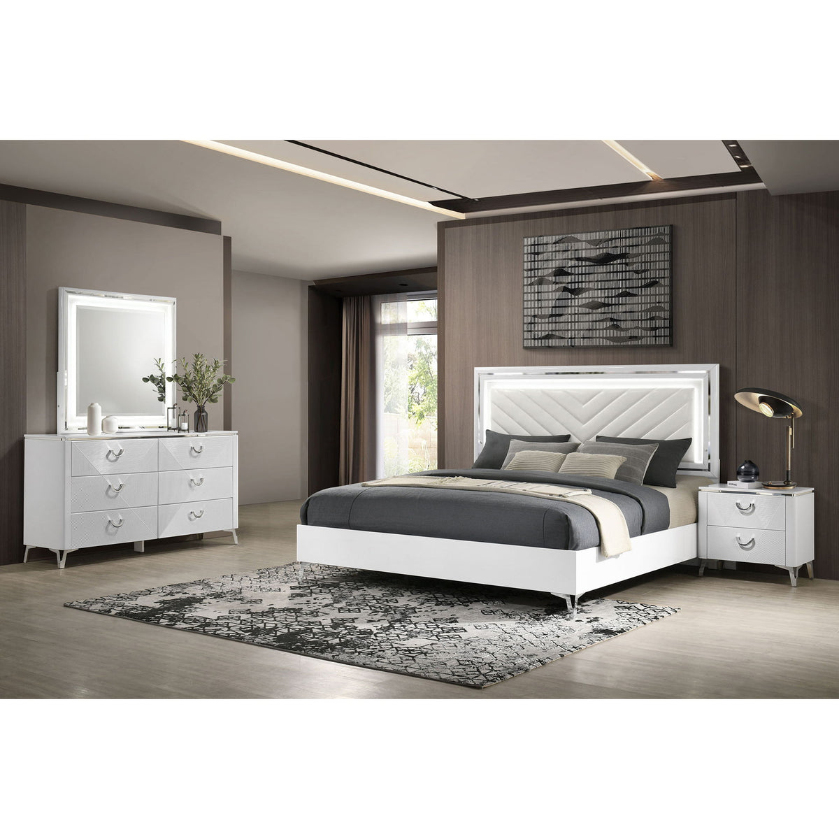 Buckley - Bedroom Set With LED Lighting