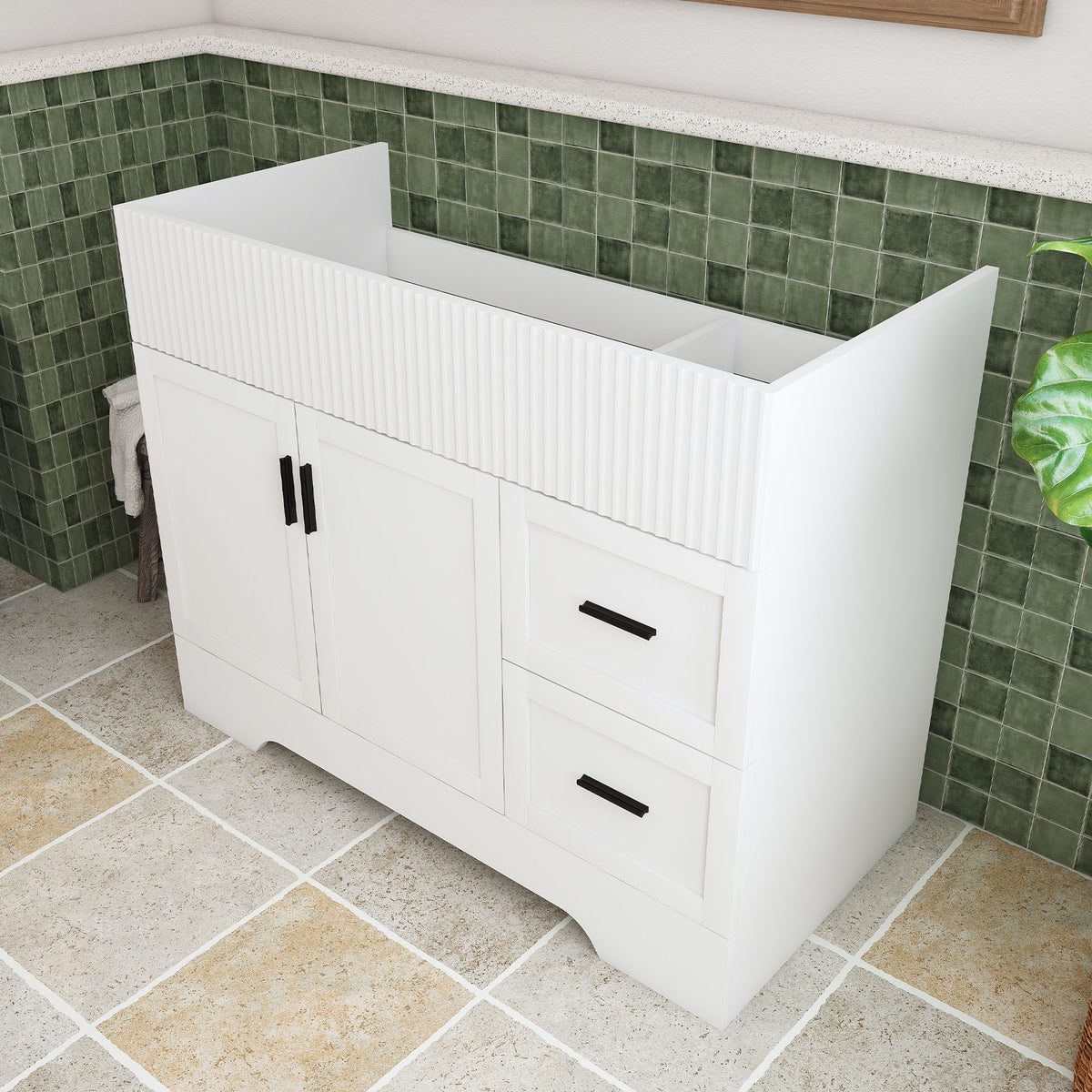 Modern Bathroom Vanity With 2 Drawers