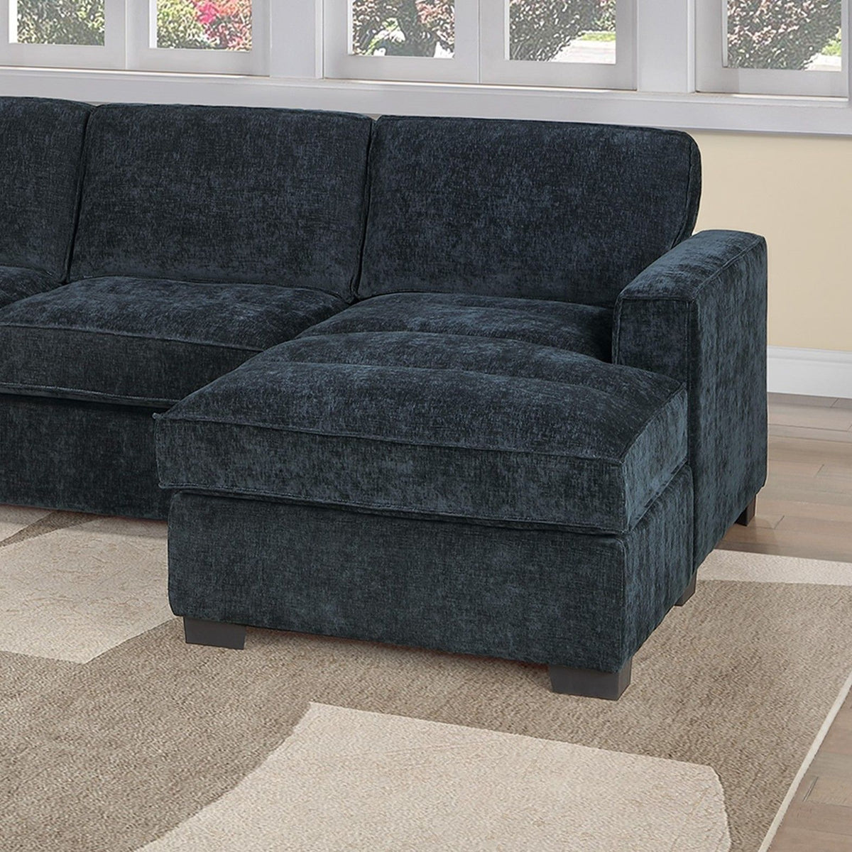 Sectional With RAF Chaise, Armless Loveseat & LAF 1 Arm Chair