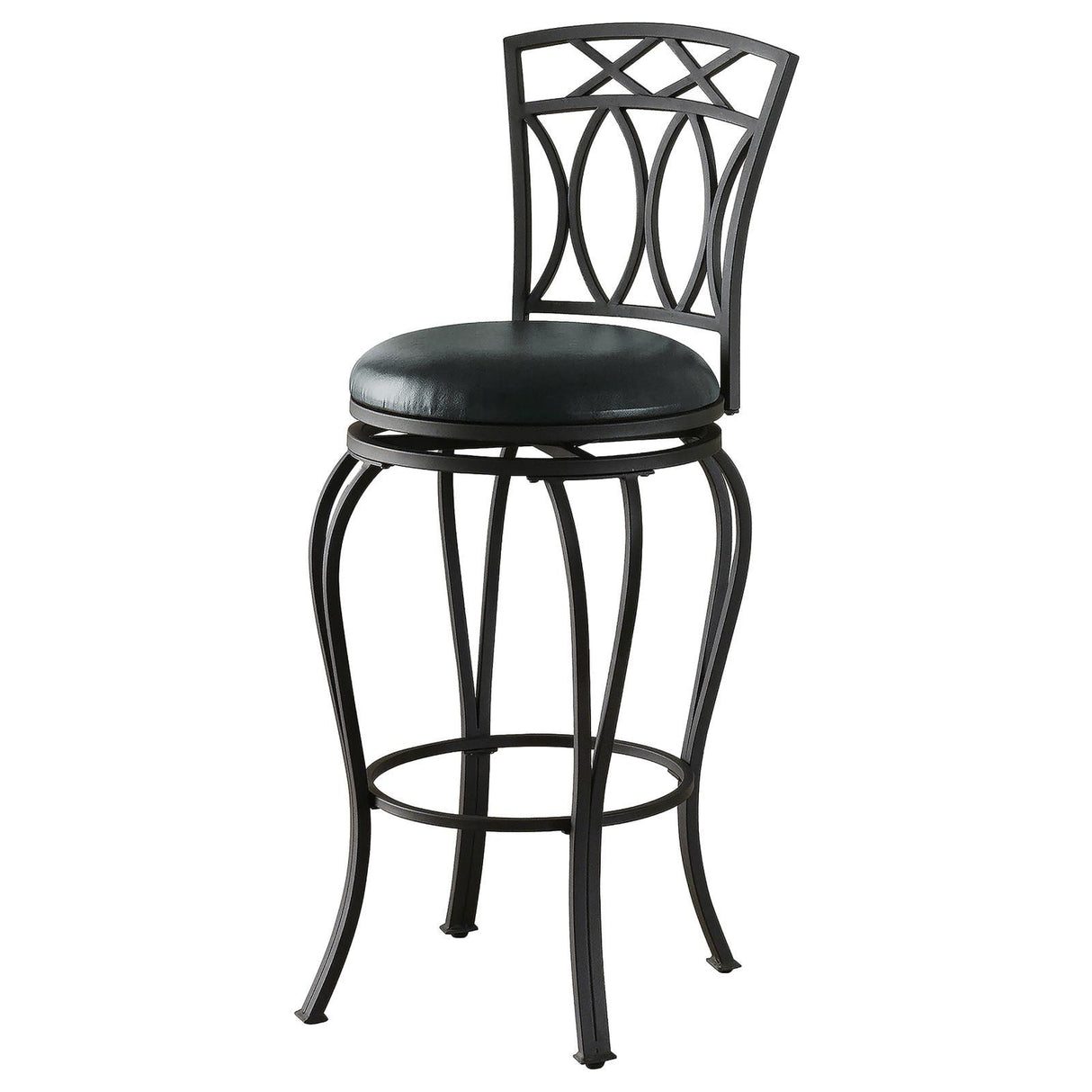 Swivel Stool With Upholstered Seat