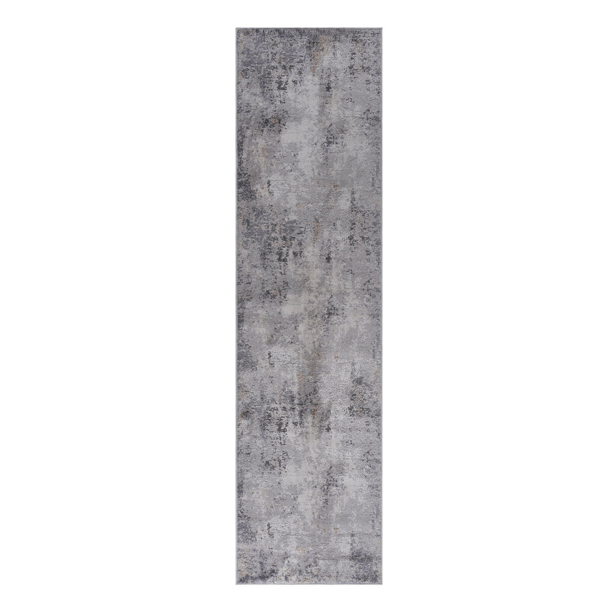 Marfi - 2' X 8' Abstract Runner Rug - Ivory / Taupe