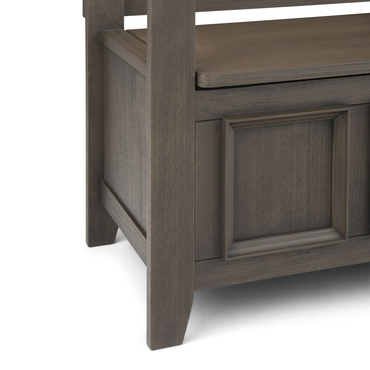 Amherst - Entryway Storage Bench - Dark Brown