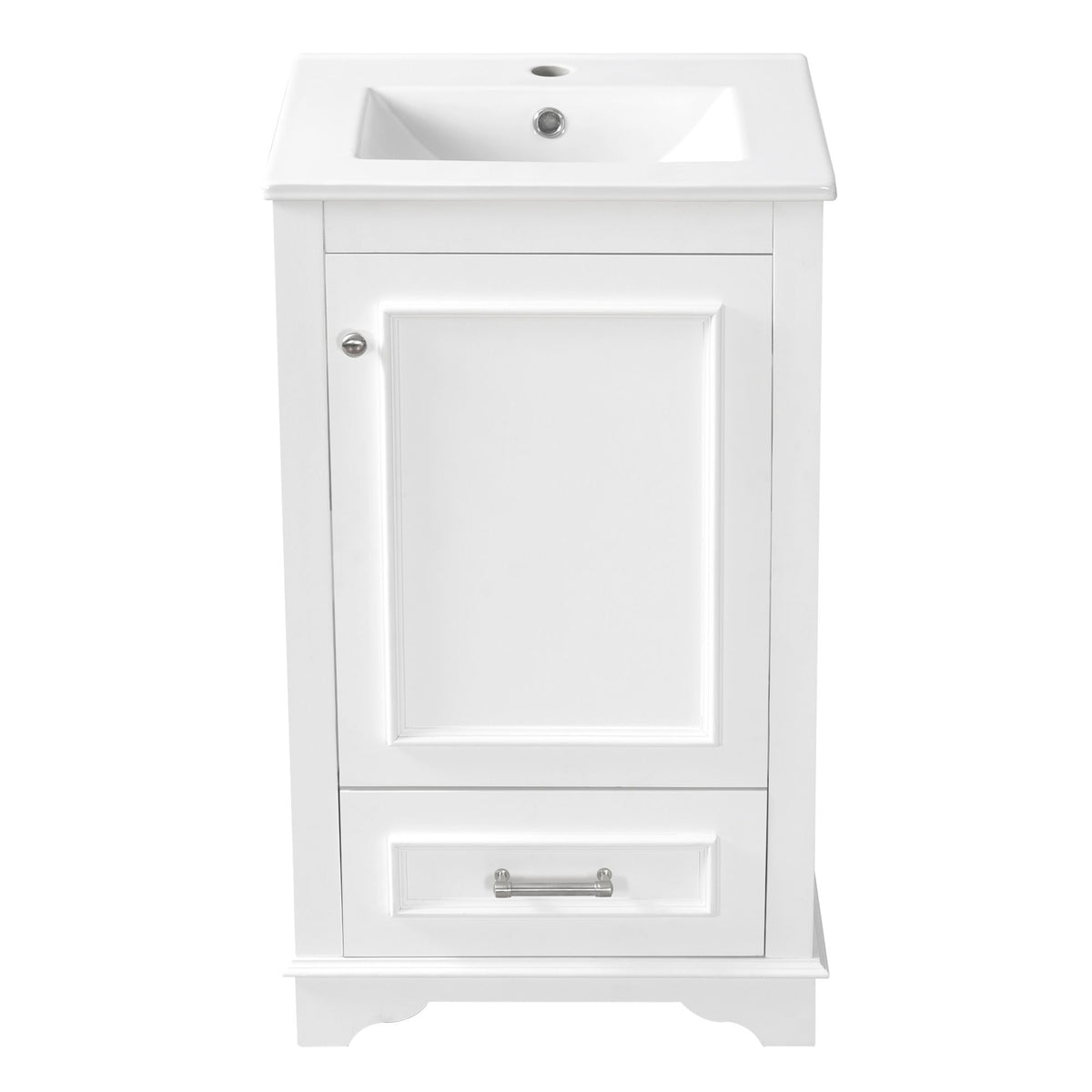 20" Bathroom Vanity With Sink, 1 Drawer, Freestanding Single Set