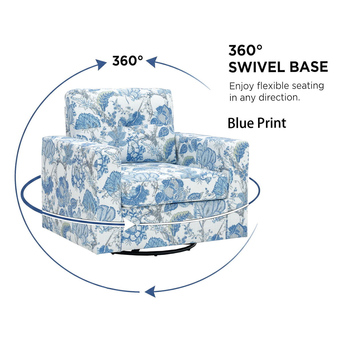 360 Degree Rotation Single Sofa Chair For Living Room