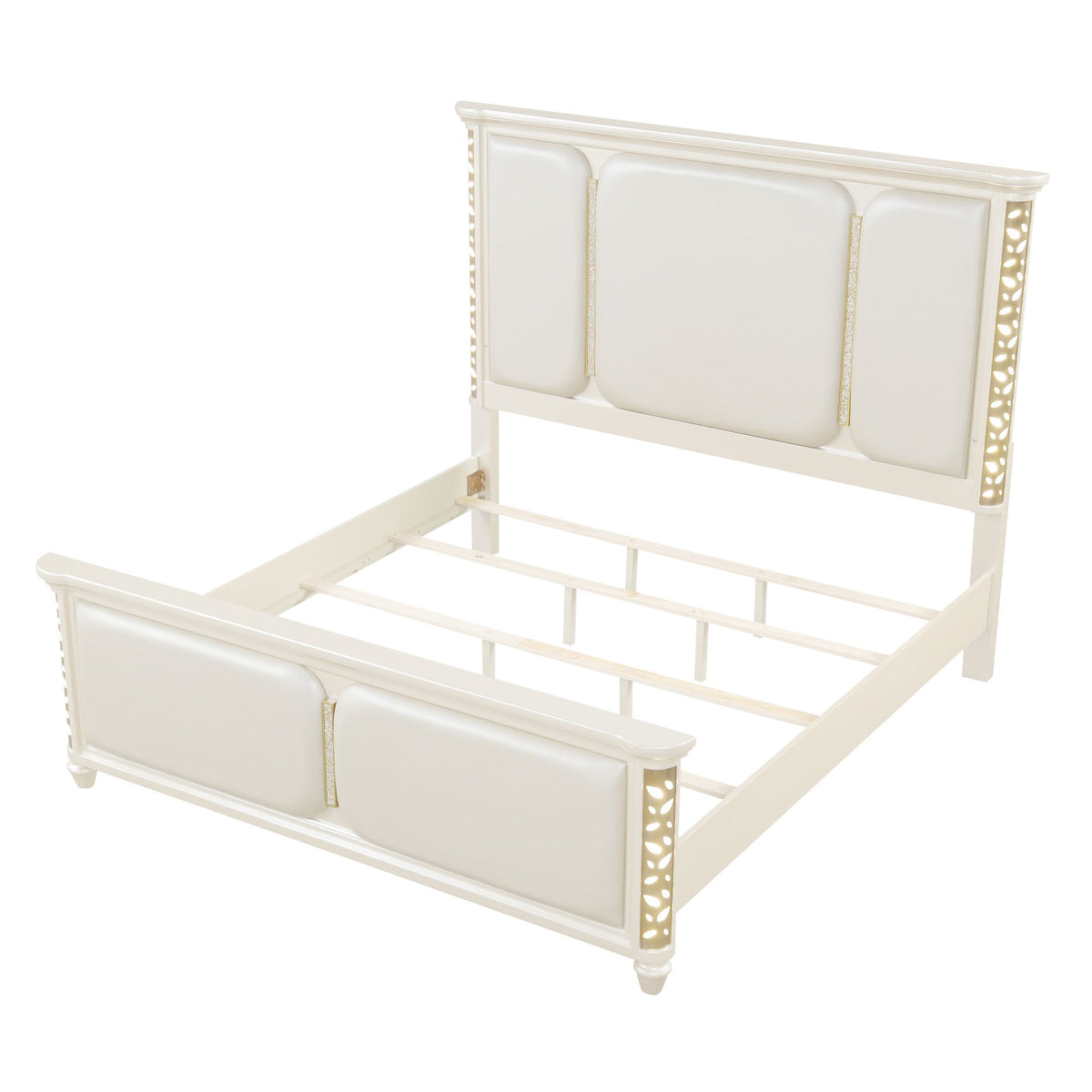Cinderella - Queen Upholstered Bed - Beige