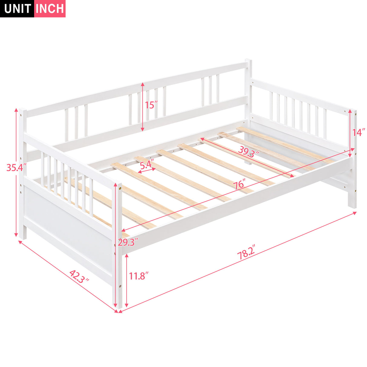 Multifunctional Elegant Modern Daybed