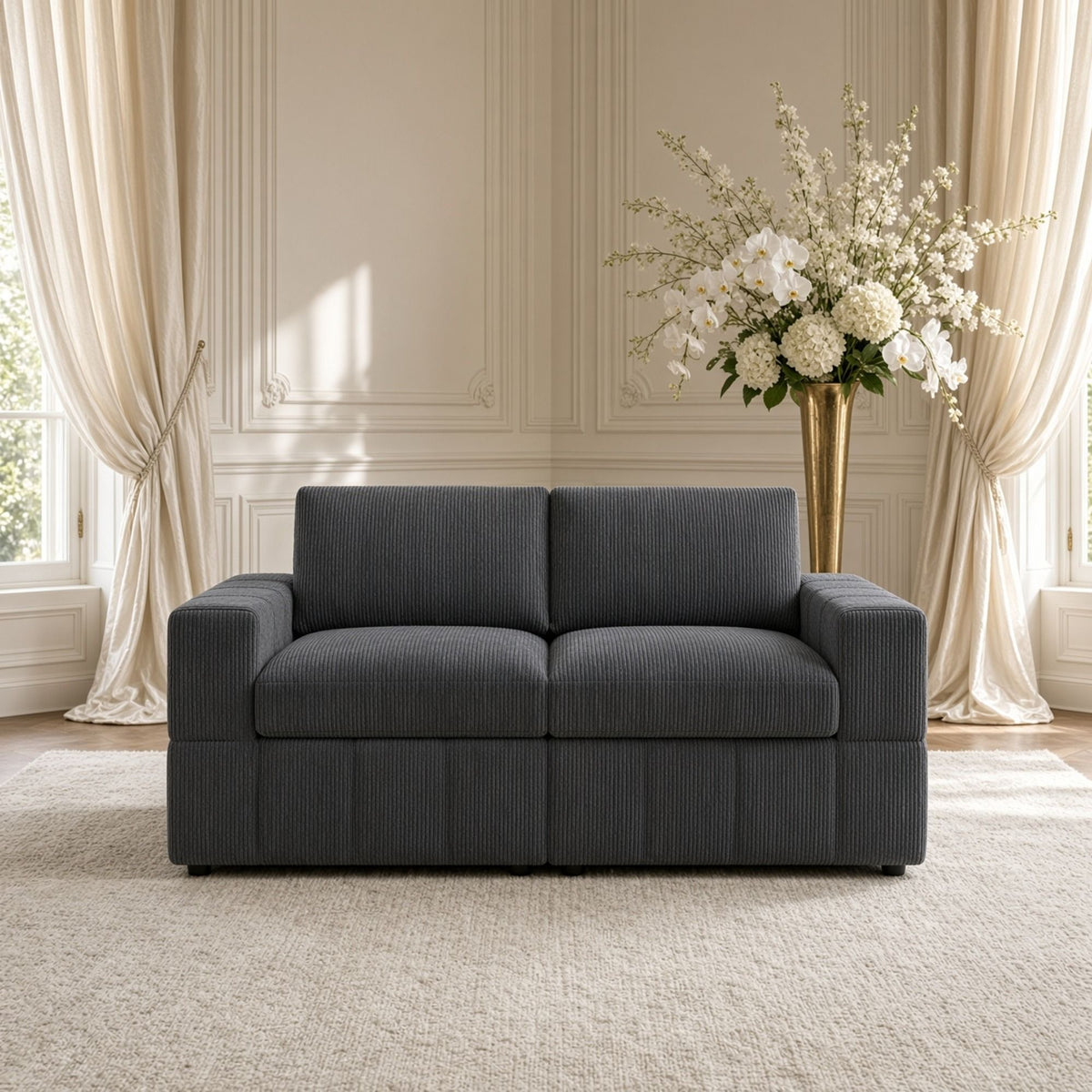 Oversized Modular Loveseat Set