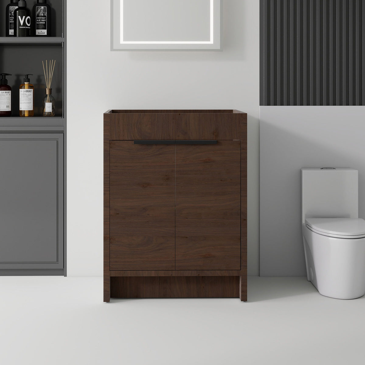 Freestanding Bathroom Vanity Cabinet With Soft Close Doors, Cabinet Only
