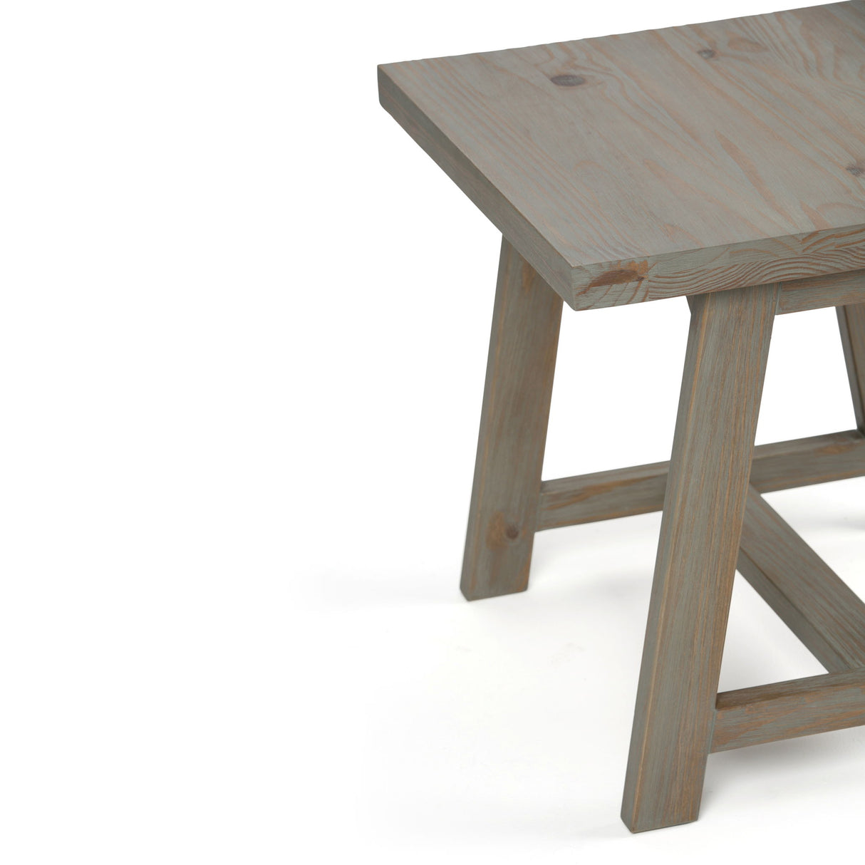 Sawhorse - End Table - Light Brown
