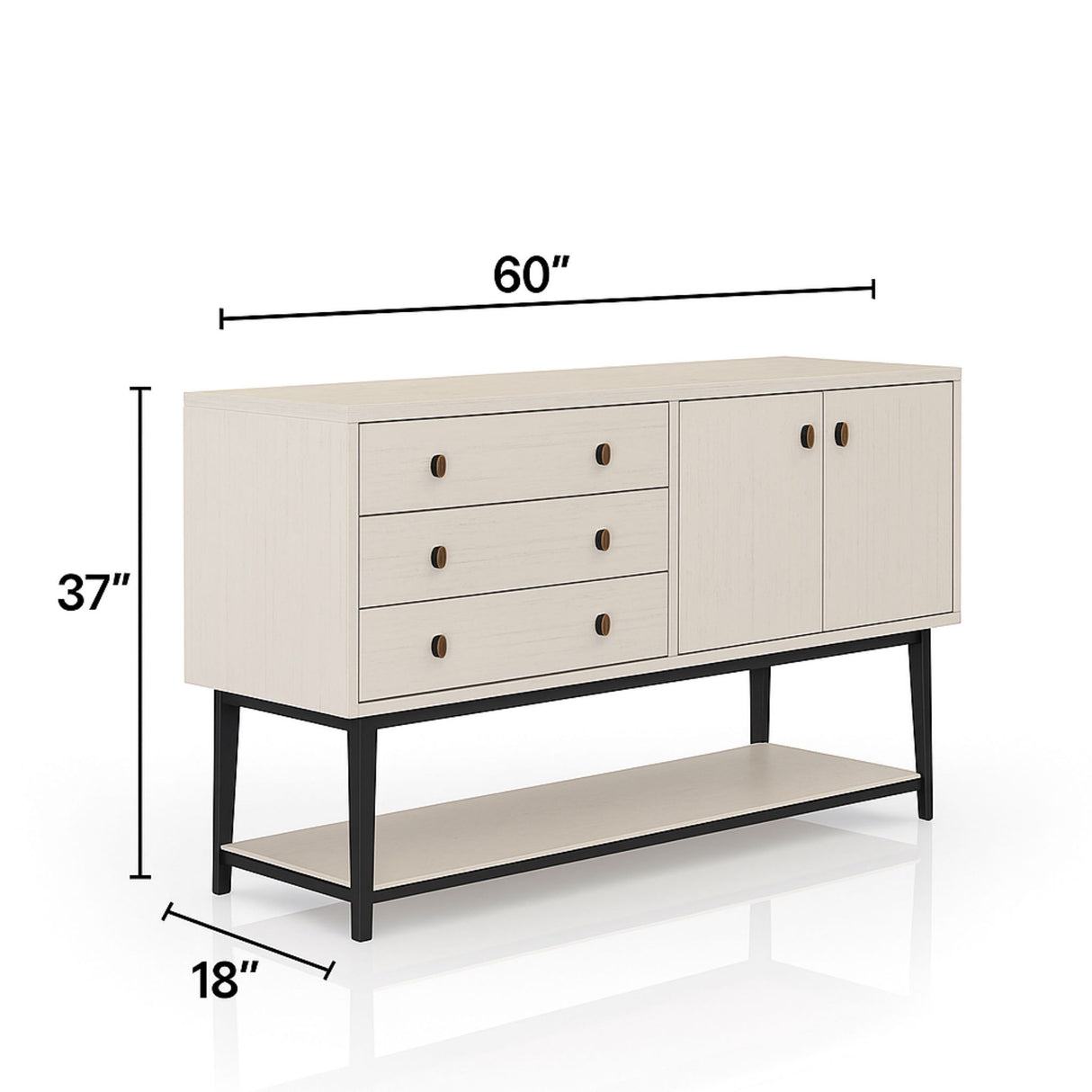 Server With Base - White