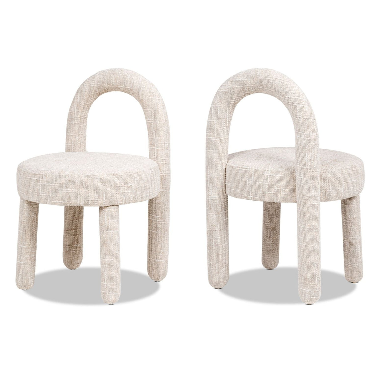Penny - Round Arched Fully Upholstered Dining Side Chair (Set of 2)