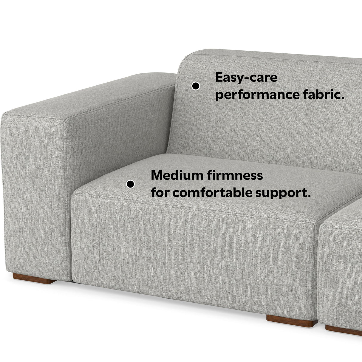 Rex - 2 Seater Sofa - Gray