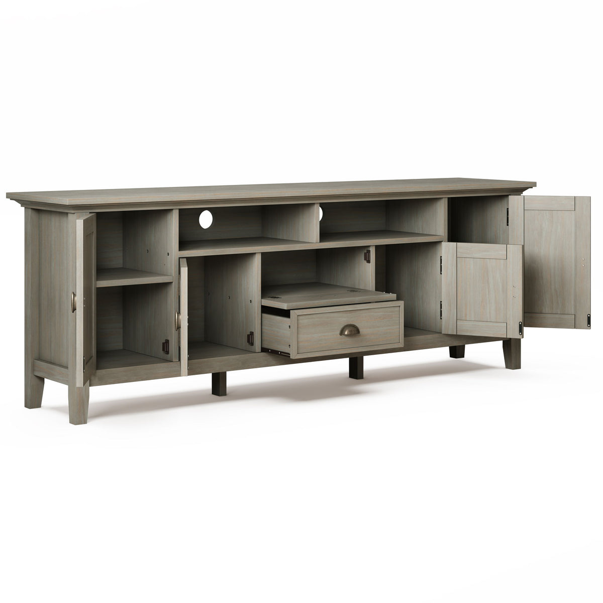 Redmond - TV Media Stand - Distressed Gray