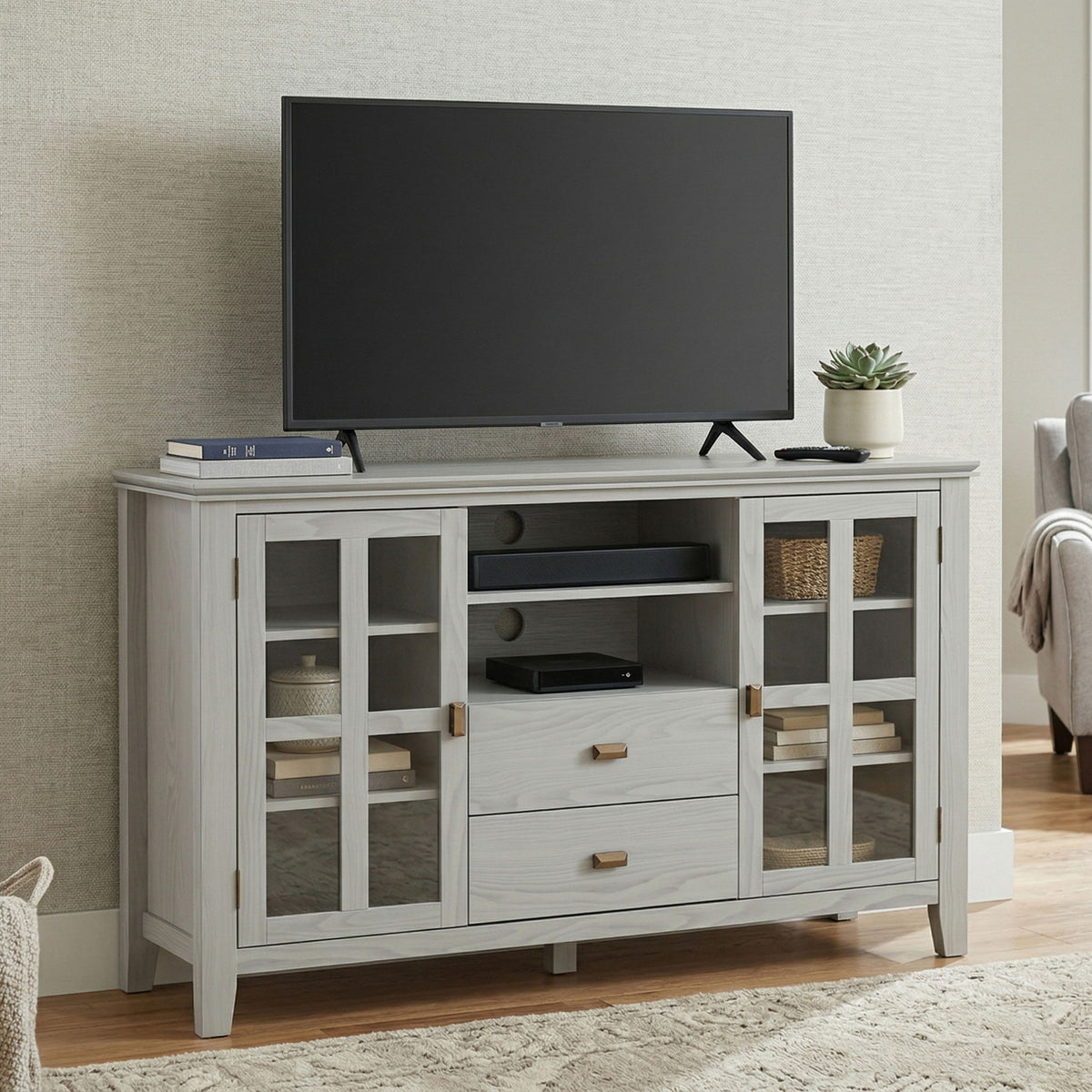 Artisan - Tall TV Media Stand - Gray