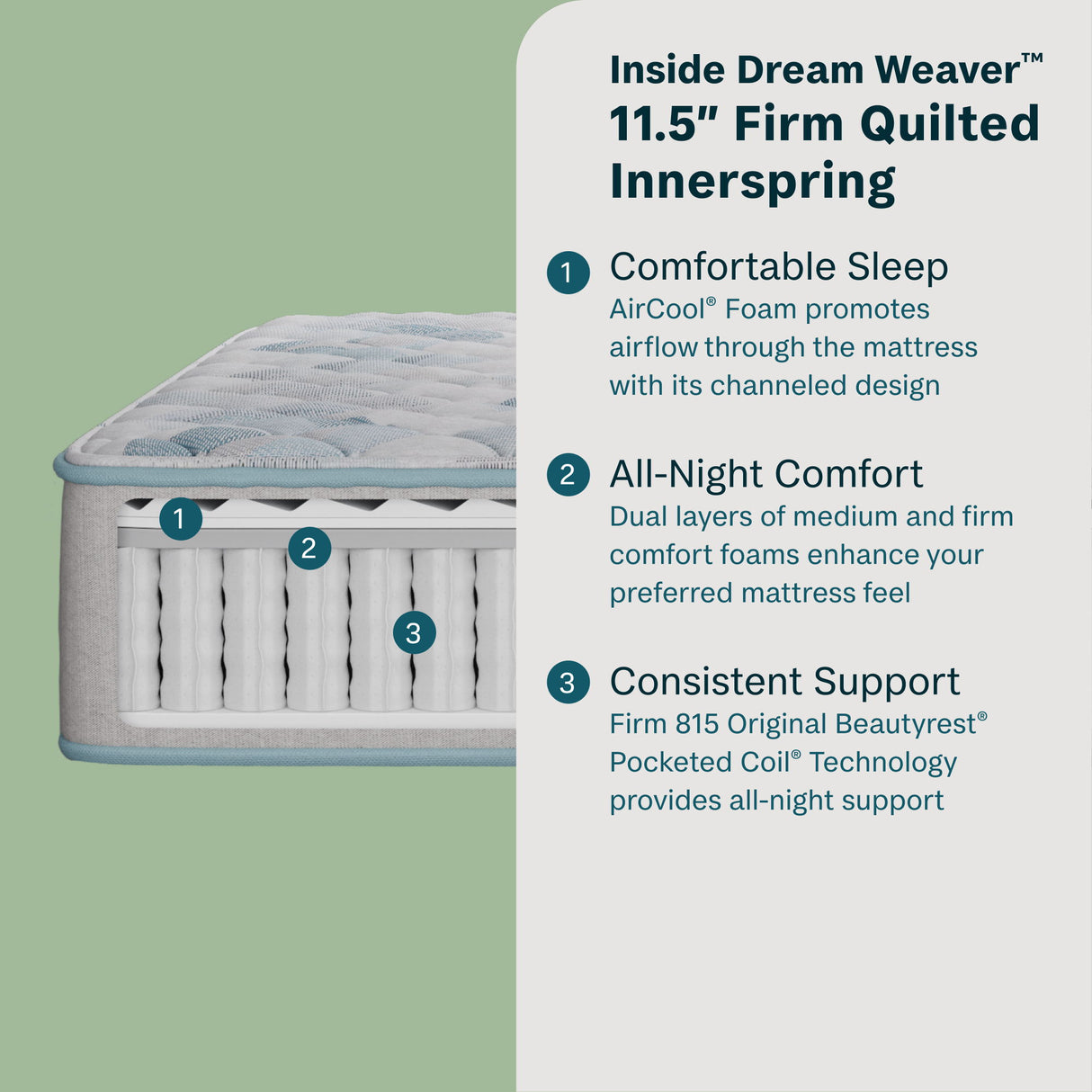 Peaceful Morning - 11.5" Firm Mattress