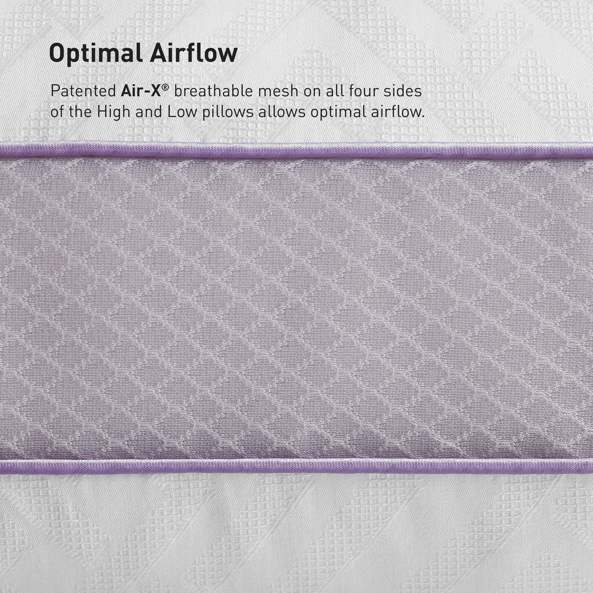 Bedgear High-Low Performance Pillow - Soft Support Pillow For Neutral Sleepers - Low Size