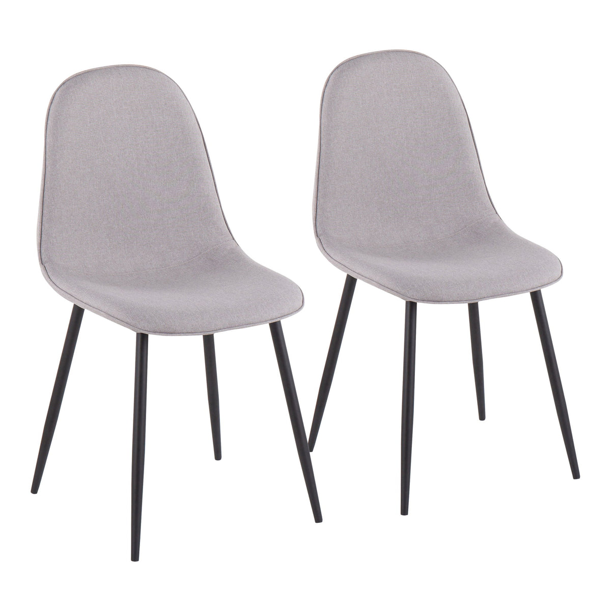 Pebble - Contemporary Chair (Set of 2) - Gray