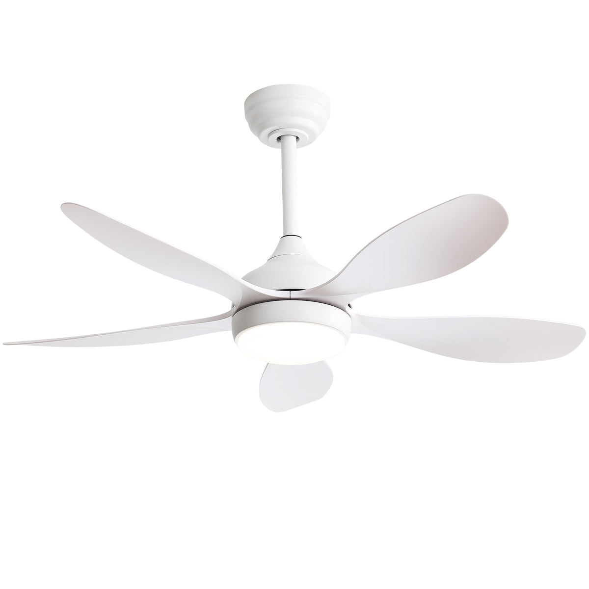 42" Ceiling Fan With Remote Control, DC Reversible Motor, 6 Speeds, 3Cct LED Light - White