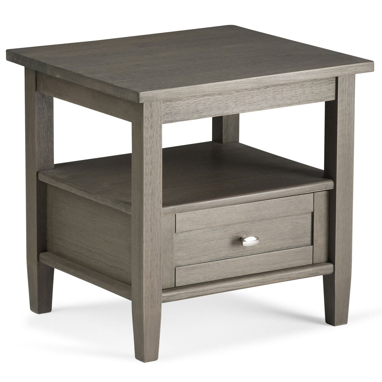 Warm Shaker - End Table - Dark Brown